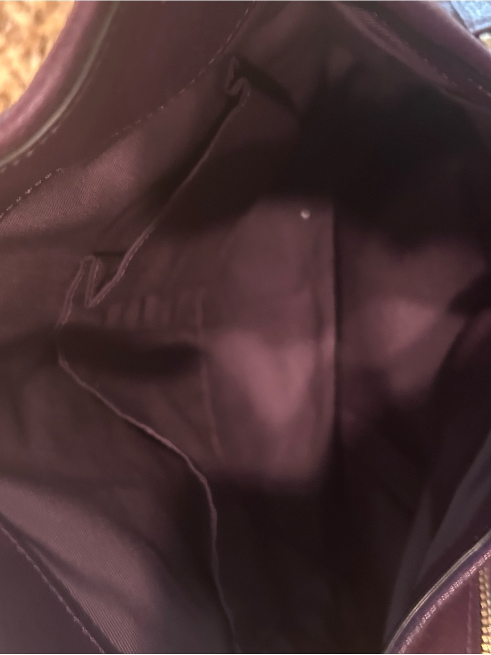 Coach Madison Phoebe plum pebbled triple compartment leather shoulder bag - Picture 8 of 13